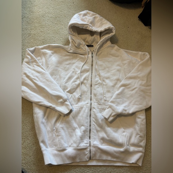 Brandy Melville Tops - Brandy Melville White Oversized Hoodie